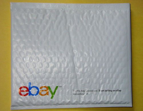 15 New ebay Padded Bubble Envelopes White Airjacket Mailer 6.5&#034; x 8.7&#034;