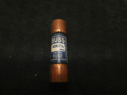 Buss NON- 21/2, 2 1/2 Amp, One Time Fuse, Lot of 7 ** New Old Stock**