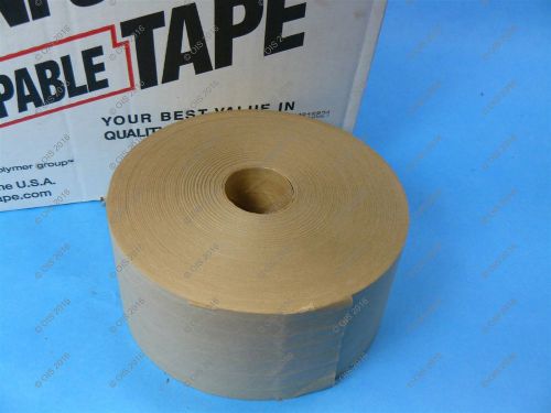 Uline s3609 qty 6 rolls 3&#034;x375&#039; deluxe reinforced kraft sealing paper tape usa for sale