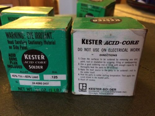 Kester Solder 40-60 Acid Core