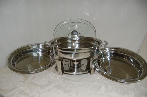 Oval chafing dish 4.2-qt 9 piece set by tramontina pro, quilty stainless steel for sale