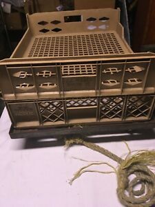 10 Bread Racks Trays Stackable Plastic w Heavy Steel Rolling Cart NO SHIPPING
