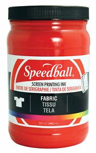 SPEEDBALL ART PRODUCTS 4601 FABRIC SCREEN INK RED 32OZ