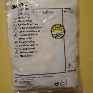 3M ESPE 71452 Garant Dental Mixing Tips for VPS Impression Material Yellow 50/Pk
