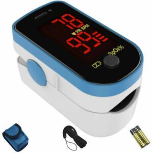 ChoiceMMed PT645C Finger Pulse Oximeters - Sky Blue