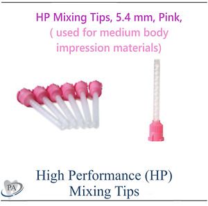 Dental Pink HP High Performance Mixing Tips Pink 4.2mm Mono Body LB &amp; MD MIXPAC