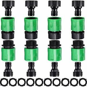 16 Pieces Garden Hose Connect Release Water Plastic Connectors 3/4 Inch Plastic