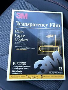 Set Of 2 3M Transparency Film 8.5 x 11 Plain Paper Copiers - 175 Sheets PP2200