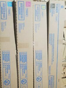 (1) Genuine Konica TN221 CMYK Toner Set for Bizhub C227 C287