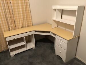 Four piece solid pine desk set - Local Pickup Only