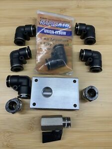 MaxLine 1/2 In Air Compressor Kit w/ 3/8 In NPT Fittings &amp; distribution block