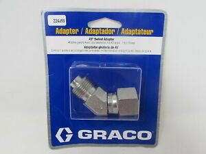GRACO ASM SPRAYER GUN 45 DEGREE ANGLE FITTING SWIVEL UNION 224399