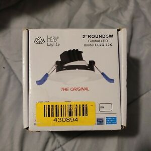 LOTUS-LL2G-30K-WH - Gimbal 2&#034; Round 5W LED 3000K White 24° 400 lm