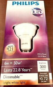 Philips LED GU10 Indoor Floor 6W=50W Halogen 9290002242 Soft White