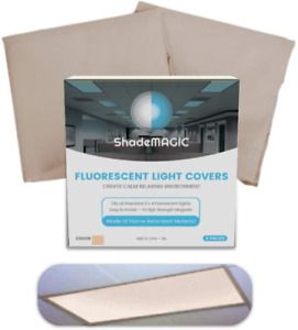 ShadeMAGIC Fluorescent Light Filter Covers - Mocha - Diffuser Pack; Eliminate Ha