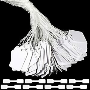 500 Pieces White Blank Jewelry Price Tags Stickers Jewelry Adhesive Tags and ...