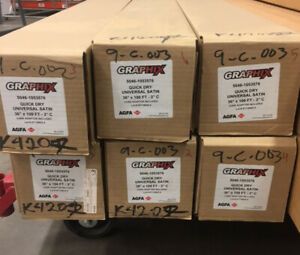 36 x 100 ft. 8 mil Graphix Quick Dry Universal Satin  I have 6 rolls available