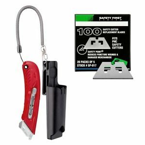 Pacific Handy Cutter S4L Safety Cutter + SP017 Safety Point Blade Pack of 100...