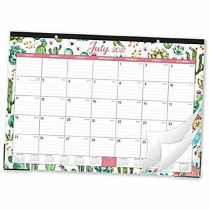 2021-2022 Desk Calendar - 18 Months from July 2021 - December 2022 Desk Green