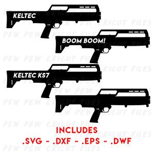 KelTec KS7 SVG - Gun Cricut Files - KelTec Silhouettes - Shotgun Vector