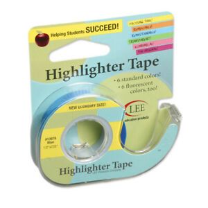 LEE PRODUCTS COMPANY (6 RL) REMOVABLE HIGHLIGHTER TAPE 13979BN