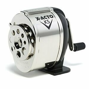 X-ACTO KS Manual Pencil Sharpener, Metal Finish