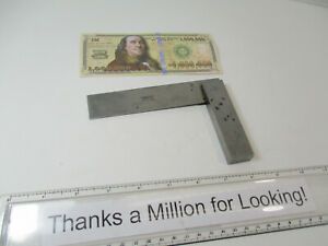 LUFKIN # 166 x 4-1/2&#034; Square, Machinist, Solid Steel, Hardened, Ground, EC