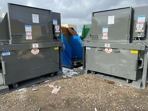 JV Manufacturing 2yd Front Load Front Feed Vertical Compactor