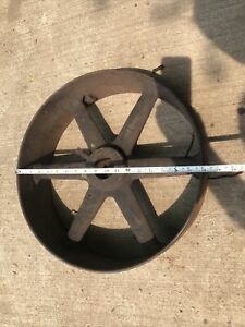 Hit &amp; Miss Original steel FLAT Belt Pulley 18 X 5.25 BORE 2.1”