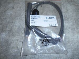 NEW Zebra/Symbol RS232 9 Ft Coiled Cable for Verifone Ruby CBA-R28-C09ZAR
