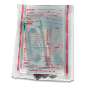 PERMALOK 585013 Deposit Bag, 5.75 x 8.75 x 3, 2 mil Thick, Plastic, Clear,