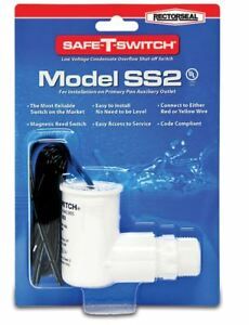 (2 Pack) TRADEPRO® Safe-T-Switch SS2drain outlet Condesate shut off float switch