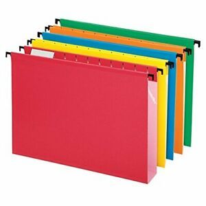 Pendaflex SureHook Extra Capacity Reinforced Hanging Folders Letter Size Asso...