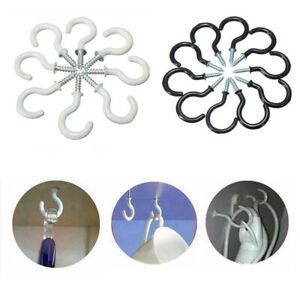 70pcs Coated Plant Picture Hanger Plastic Cup Screw Hook Jewelry Holder I n$