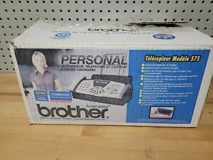 Brother Fax-575  Fax/Copy Machine in box w/ All Accessories *MINT CONDITION* A++