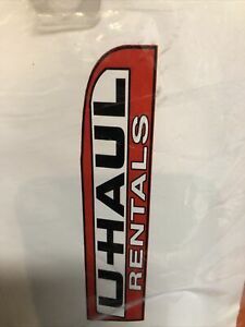 UHAUL RENTALS 12ft Feather Banner Swooper Flag - FLAG ONLY  30” WIDTH