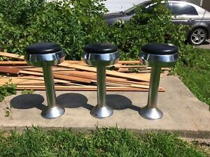 THREE DINER STOOLS