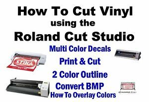 Roland GS-24 Print and Cut How To Instructions GX-24 Cricut Sillouette Cameo