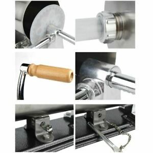3L/6lbs Horizontal Homemade Sausage Filler Maker Meat Stuffer Machine 304 Stainl