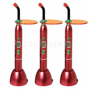 3*New Dental 5W Wireless Cordless LED Curing Lamp 1800mw Tool US Fast Ship Sc