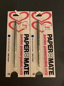 Vintage 1983 PaperMate Jumbo PowerPoint Pen Refill Fine Point NEW