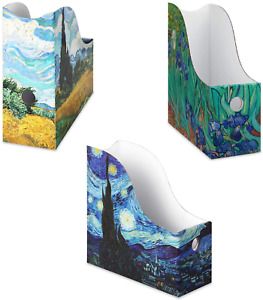 Dunwell Cardboard Magazine Folder Holders - (3 Pack, Assorted), Stunning Impress