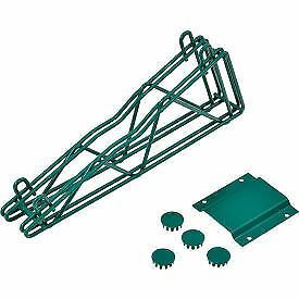 Nexel Poly-Green Double Arm Fixed Wall Bracket, 14&#034; DAB14G  - 1 Each