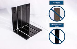 Shelf Brackets - Iron Floating Shelf Brackets - Heavy - Duty 6mm Thick(8&#039;&#039; x 6&#039;)
