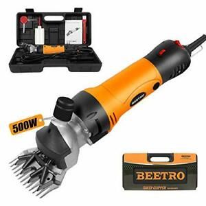 BEETRO 500W Electric Professional Sheep Shears Animal Grooming Clippers for S...