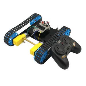 DIY Tank Chassis Track Crawler +Remote Controller For  Learning Kits