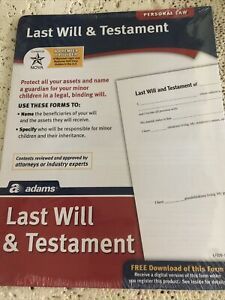 Adams Last Will &amp; Testament Sealed