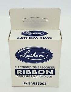 Lathem Electronic Time Recorder Ribbon VIS6008 Ribbon Black Tape Time Clock