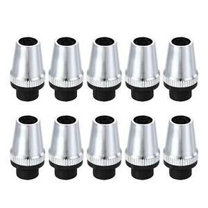 Cable Glands Strain Relief Cord Grips Metal Chrome 10Pcs for Wiring Hanging Lamp