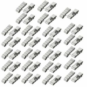 50 Pcs Stainless Steel R Type Cable Clip Clamp for 5mm Dia Wire Hose Tube